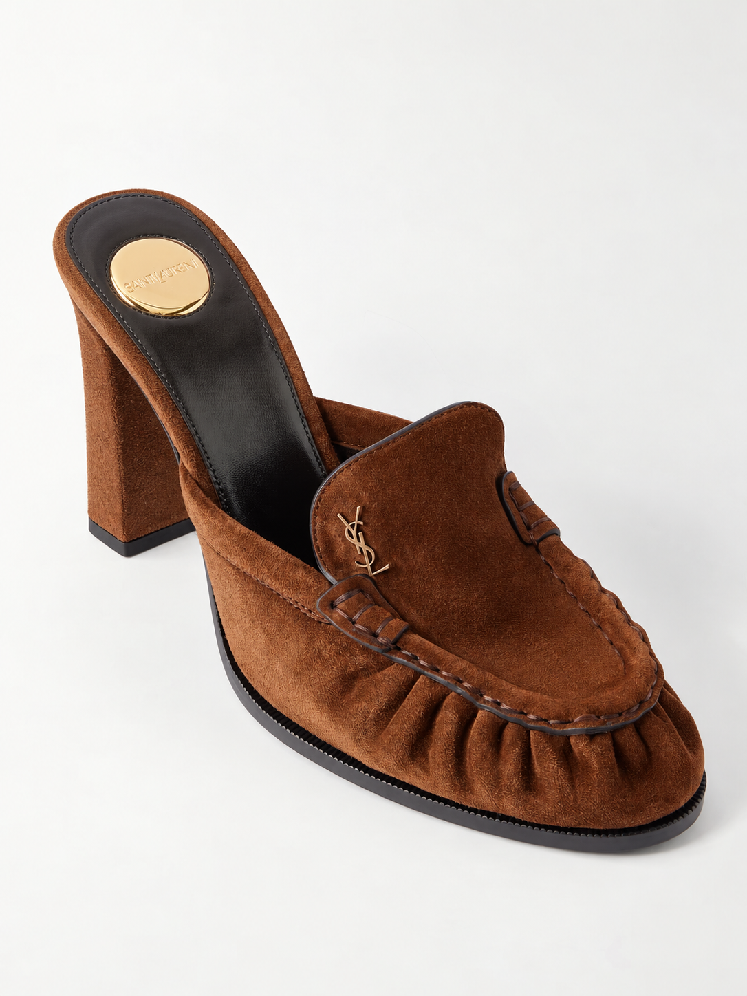 mules Saint Laurent_Le loafer in suede