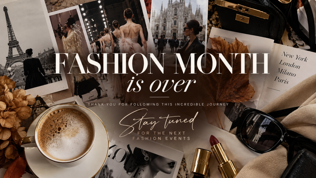  Il Fashion Month è terminato, ci rivediamo presto con i prossimi eventi moda, stay tuned